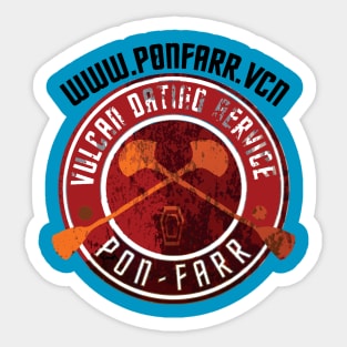 VULCAN DATIN SERVICE VINTAGE Sticker